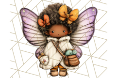 Halloween Fairy Clipart PNG, Spooky Cute Character Art Product Image 2