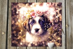 Magic Dogs &amp; flowers | 10 Skinny tumbler Sublimation designs Product Image 10