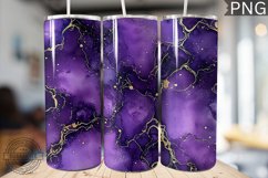 Purple Luxury Alcohol Ink Tumbler Wrap -High Quality 300 Dpi Product Image 1