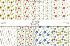 Wildflower Summer fields,Floral Digital Paper, Product Image 1