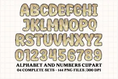 Christmas Alphabet png clipart, christmas letters doodle Product Image 4