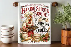 Funny Christmas Towel PNG,kitchen towel funny christmas towe Product Image 4
