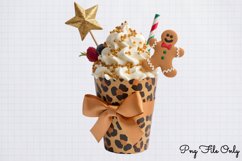 Glitter Leopard Christmas Sublimation Clipart Bundle PNG Product Image 15