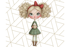 Christmas Whimsy Clipart, Holiday Kids PNG Graphics Product Image 2