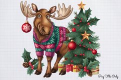Christmas Woodland Animals Clipart Bundle PNG Product Image 15