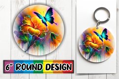 Enchanted Circle Keychain Magic, Butterfly Product Image 1