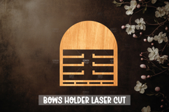 Bow holder laser cut - Wooden Nursery Decor Laser Product Image 1