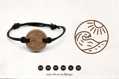 Summer Beach Bracelet Laser Cut SVG Product Image 1