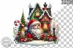 Christmas Santa Sublimation - Clipart PNG Design Product Image 1