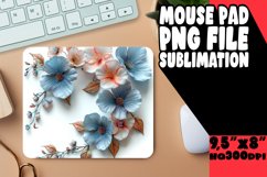 Stylish 3D Floral Pattern Mouse Pad: Colorful Edition Product Image 1