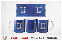 Gemini Zodiac Sign - 11oz-15oz Coffee Mug. Product Image 2