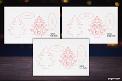 Christmas Tree Stand Laser Cut | Glowforge | SVG Product Image 2