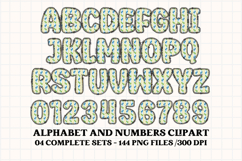 Baby Boy Digital Papers, Baby Boy doodle letters Product Image 5