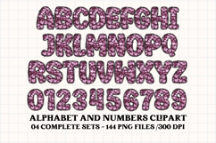Valentine Alphabet Clip Art, valentines day letters doodle Product Image 4