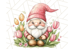 Summer Garden Gnomes Clipart PNG, Summer Country Gnomes Png Product Image 2