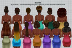 African American Hairstyles clipart PNG digital download Product Image 6