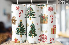 Christmas Tree Tumbler Wrap -High Quality 300 Dpi Product Image 1