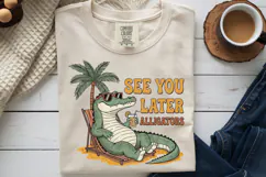 See You Later Alligators PNG, Funny Retro Summer Sublimation Product Image 9