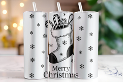 Merry Christmas Tumbler Wrap | Christmas Wrap Product Image 1