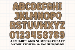 Fall Autumn Alphabet png clipart, fall autumn letters doodle Product Image 4