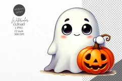 Halloween clipart, Ghost clipart, Autumn clipart Product Image 1