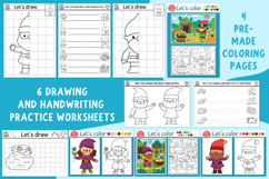 Dwarf coloring games, activities, coloring pages for kids Product Image 10