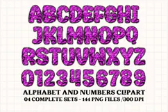 Animal Skin Alphabet png clipart, Texture letters doodle Product Image 4