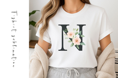 Alphabet, Letters, Monogram, White Flowers Product Image 1