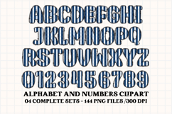 4th July Alphabet png clipart, independence letters doodle Product Image 4