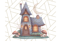 Whimsical Cottagecore Cottage PNG Clipart, Fairy House Png Product Image 2