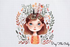 Scandinavian Folk Art Christmas Clipart PNG Product Image 1