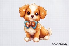 Christmas Gingerbread Dog Clipart PNG Product Image 1