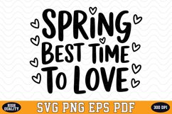 Spring best time to love SVG Design | SVG Cut files Product Image 1