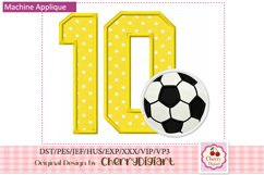 Soccer Numbers applique machine embroidery bunles 2264 Product Image 3