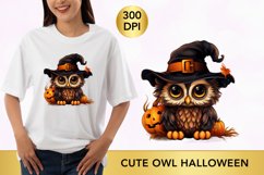 Cute owl halloween clipart, owl sublimation Product Image 1