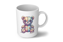 Teddy Bear Stitched Doll Halloween Voodoo PNG Cute Product Image 6
