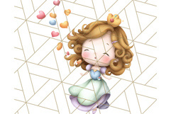 Princess Clipart PNG, Cute Royal Girl Clip Art Product Image 2