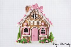 Pink Christmas Gingerbread sublimation Clipart PNG Product Image 1