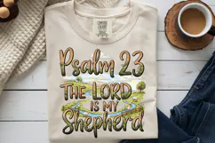 Psalm 23 The Lord Is My Shepherd PNG, Christian Sublimation Product Image 9