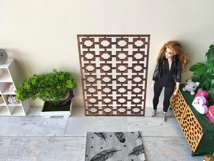 Dressing screen dollhouse miniature furniture partition Product Image 10