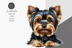 Dog clipart, Puppy clipart, Yorkshire Terrier Product Image 1