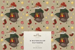 Christmas Patterns Santa Winter Print Digital Paper JPEG Product Image 10