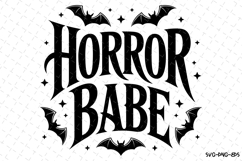 Horror Babe Svg | Halloween Svg | Svg Cut Files Product Image 1