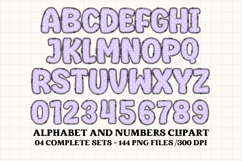 Unicorn Alphabet png clipart, unicorn letters doodle Product Image 4