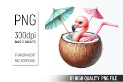 Summer Clipart PNG Bundle, Beach Clipart Design Product Image 9
