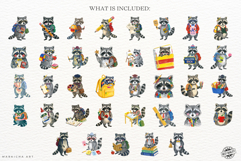 Back to School Raccoon Clipart Product Image 4