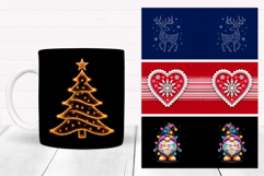 Christmas Mug Wrap Bundle. Christmas Mug Sublimation Product Image 7