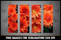 24 Whimsical Flowers Bookmarks Sublimation PNGs I Bookmarks Product Image 4
