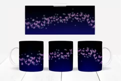 Butterfly Mug Wraps 10 Colours PNG & JPG Seamless pattern Product Image 6