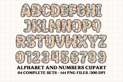 Back to School Alphabet png, letters doodle, school clipart Product Image 4